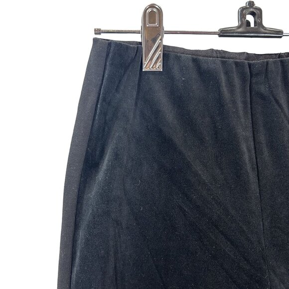 ETC Womens Black Leggings Pants Size 4 - Velvet Suede Texture Spandex Blend - Picture 12 of 12